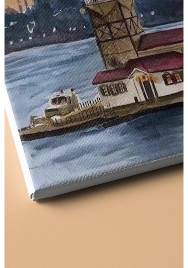 Webstyle Sayılarla Boyama Seti Kasnaklı Kız Kulesi'nin Hüznü 60 X 75 Cm