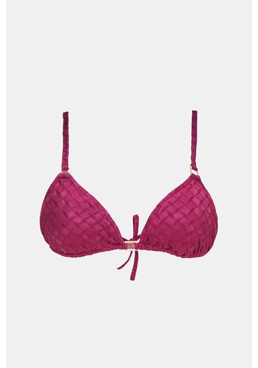 Amarelle Olympos Mor Dolgusuz Çıkarılabilir Pedli Üçgen Bikini Üst Mor