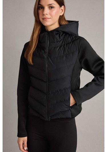 Defacto Rüzgar Geçirmez Regular Fit Kapüşonlu Fermuarlı Mont G8257ax25wnbk81 Siyah-bk81