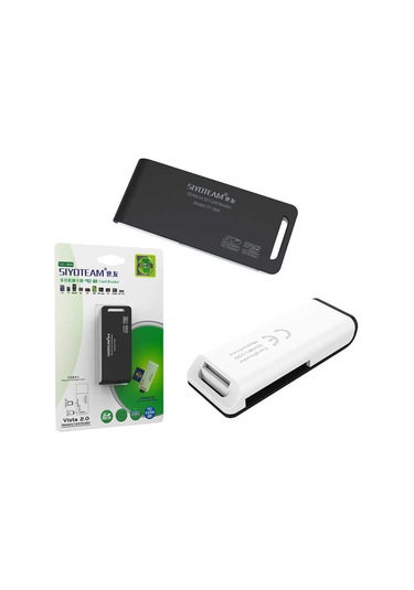 Ekılıf - Micro Çoklu Kart Okuyucu - Siyah - T10159 Siyah