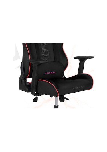 Rio Balerion Terletmez Kadife Kumaş Siyah Gaming Oyuncu Koltuğu - 24 Siyah