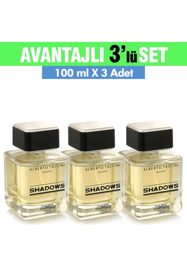 Alberto Taccini Shadows Erkek Parfüm EDP 3 x 100 ML