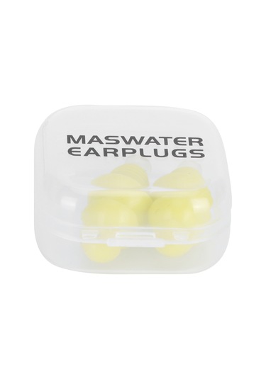 Gürültü Azaltma Yüzme Uyku İçin Yeniden Kullanılabilir Su Geçirmez Silikon Kulak Tıkacı Sarı Kutu