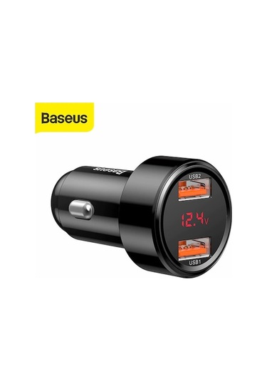 Baseus 45w Çift Portlu Hızlı Araç Şarj Cihazı - Usb Ve Type-c Çıkışlı, Akıllı Koruma Sistemli