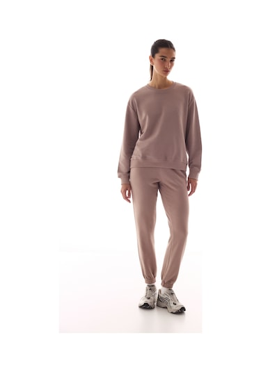 Penti Bej Bisiklet Yaka Regular Kesim Pamuklu Sweatshirt