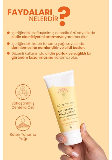 Bade Natural Çatlak Önleyici Vücut Kremi 100 ML
