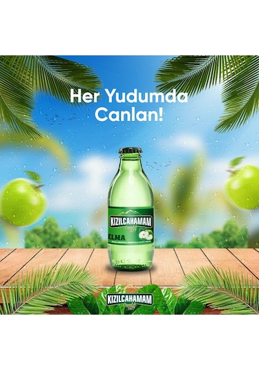 Kızılcahamam Çamlık Elma Aromalı Maden Suyu 200 Ml X 24 Adet