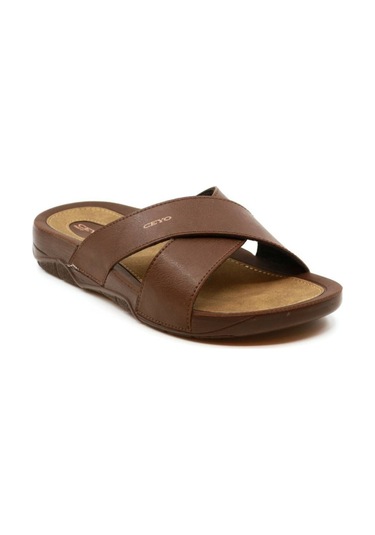 Ceyo 9877 Kahve Erkek Anatomik Taban Terlik 1996 Kahve Kahverengi