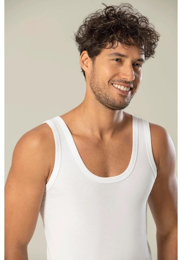 Erdem Erkek Ribana Klasik Askılı Atlet 1110 - 6 Adet 001