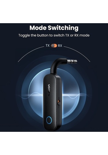 Didadodo Cbtx Ugreen 2'si 1 Arada Bluetooth 5.0 Verici Alıcı 3.5mm Stereo Aux Adaptörü Kulaklık Tv Araç Ses İçin, Bluetooth 5.0 Tekno