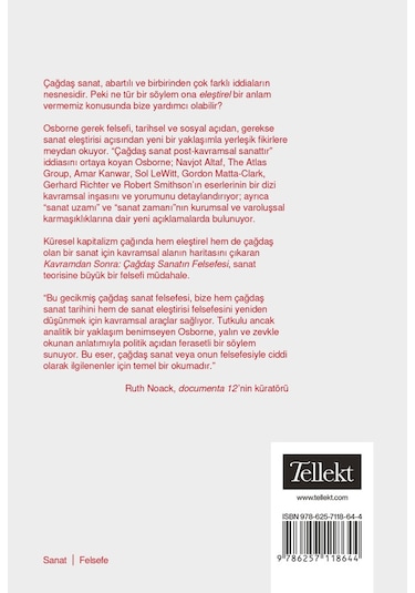 Kavramdan Sonra: Çağdaş Sanatın Felsefesi 9786257118644