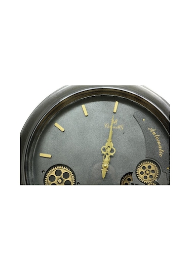 Kenpazar Saat Çarklı Yuvarlak Duvar Saati Dekoratif Hediyelik çok Renkli