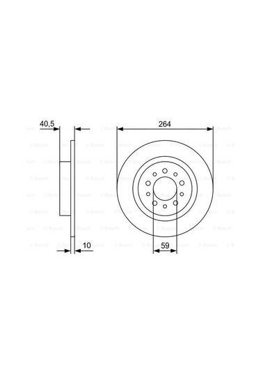Fiat 500L 1.6Mj 2013-2019 Bosch Arka Disk 2 Adet