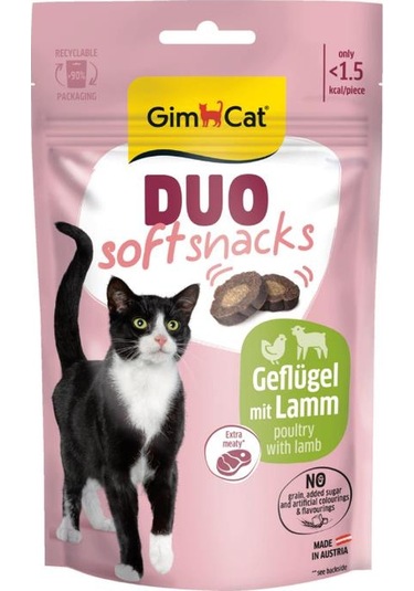 Gimcat Duo Soft Snacks Poultry With Lamb Kedi Ödülü 50 Gr