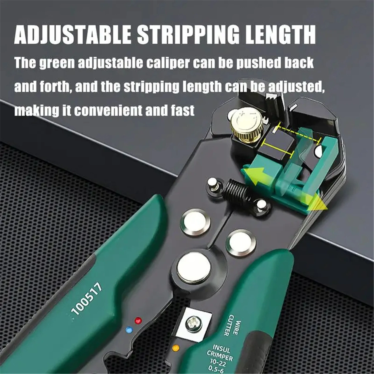 Youtek 0.5-6mm² Otomatik Kablon Ayağı Açıcı - 3'ü 1 Arada Kırıcı, Stripper Ve Presley Elektrikçi Gereci