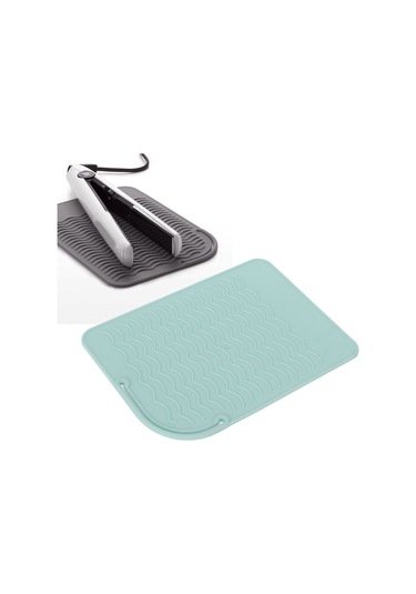 Maiyame Islak Isı Yalıtım Matı, Silikon Tabak Yalıtımı, Anti Kayma Dalgalı Desen, Mutfak Ve Saç Kayısı Kullanıma Uygun, Yeşil