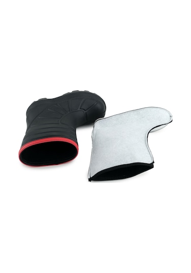 Gezer Erkek Çocuk Kışlık İçinde Çıkarılabilir Ek Çoraplı Su Geçirmez Yağmur Bot Çizme Siyah