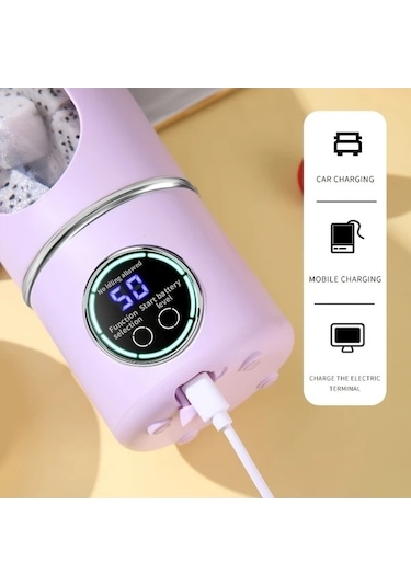 Fastbuy White 1 Portable Fruit Juicer, Usb Charging, Multi-functional Vegetable Fruit Blender For Smoothies Milkshakes Drinks Beyaz