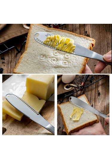 Büro Ev Ofis Mutfağı İçin Paslanmaz Delikli Tereyağı Kaşar Peyniri Çikolata Sürme Bıçağı Diğer