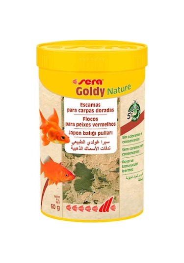 Sera Goldy Nature Japon Balığı Yemi Pul 250 ML