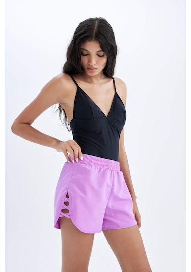 DeFacto Regular Fit Deniz Şortu-Fall in Love B7210AX24SMPR442 Mor DeFacto Regular Fit Deniz Şortu-Fall in Love B7210AX24SMPR442 Mor