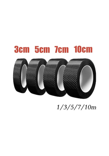 10cm-10 M-1/3/5/7/10 M Karbon Fiber Koruyucu Şerit Etiket matik Tampon Kapı Eşiği Koruma Anti-adım  Dekorasyon Bant