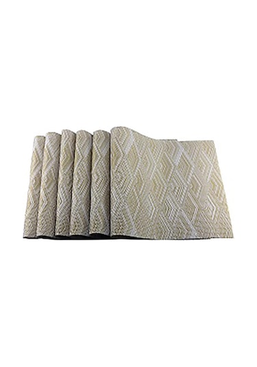 Sarı 4 Adet/takım Pvc Placemat Yemek Masası Paspas Seti De Masa Kase Ped Peçete Yemek Masası Tepsisi Mat Bardak Çocuk Masası Seti Sarı