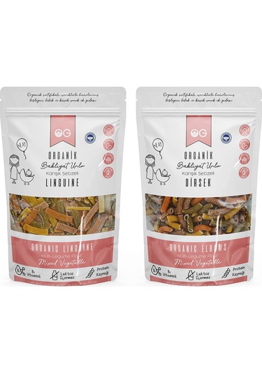 OG natural Organik 2'li Bakliyat Unlu Makarna Seti +7 Ay