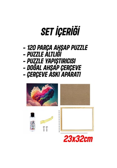 Ahşap Çerçeveli Puzzle - Tablo Hthp - 013 23 X 32 120 Parça