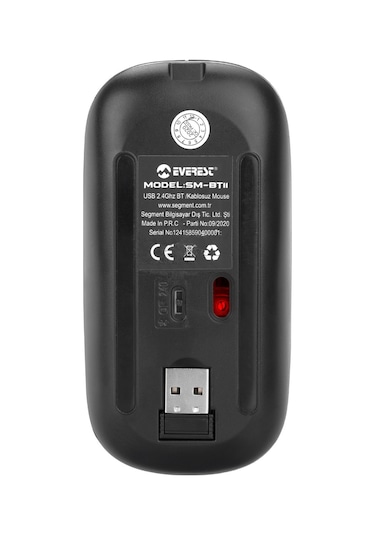 Everest SM-BT11 2 in1 Kablosuz USB Bluetooth Optik Mouse