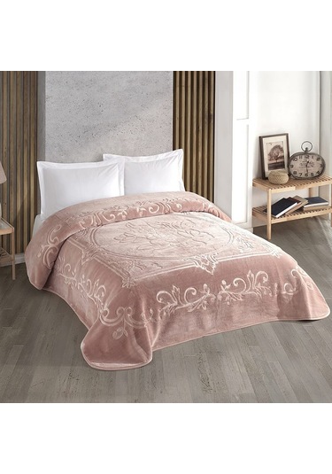 Pembe Renk Kristal Taç Battaniyesi