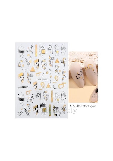 Yeşil Yapraklar Mantar 3d Yapıştırıcı Tırnak Çıkartmaları Şeytan Göz Dondurma Nail Art Kaydırıcılar Rüya Catcher Kaktüs Bahar Folyolar Ppeb171 Koyu Altın