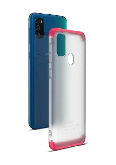 Samsung Uyumlu Galaxy M30s Kılıf Zore Nili Kapak Kırmızı