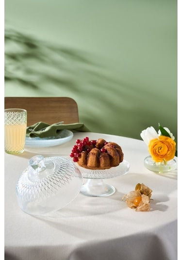 Karaca  İzgi Kapaklı Kek Standı 14 Cm