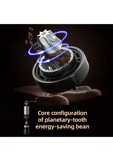 Manuel Kahve Çekirdeği Öğütücü Cnc Paslanmaz Çelik Gümüş Gümüş