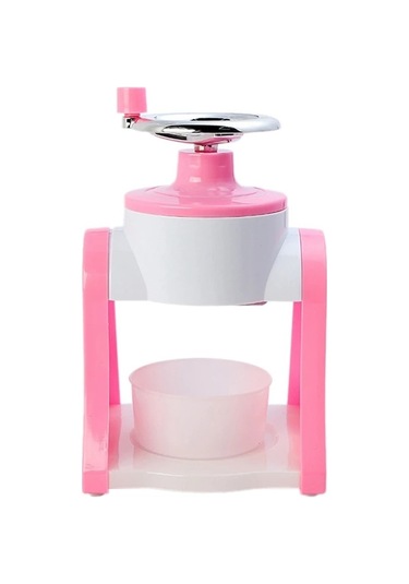 Jialan Buz Tıraş Makinesi Manuel El Krank Tıraş Mini Taşınabilir Pembe