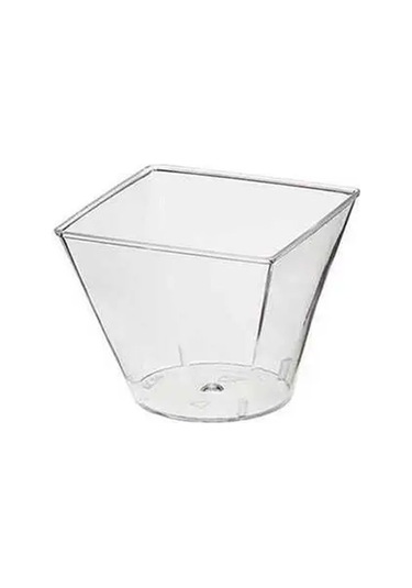 Plastik Mini Kap Şeffaf 60 Cc - 25 Adet Belirtilmemiş Tr