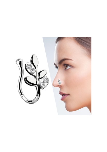 Suntek Sahte Burun Halkaları 18g Dudak Kulak Septum Halkası Gümüş