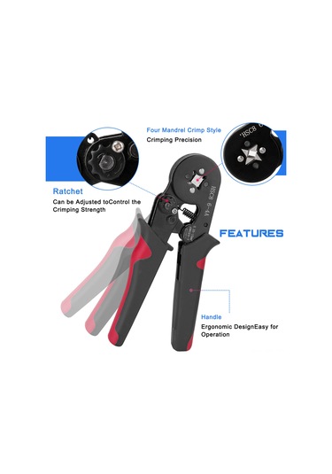 Padalink Kaliteli Çelikten Üretilmiş 1200 Parça Uçlu Kablaj Pensesi - Taşıma Kutusu Dahil