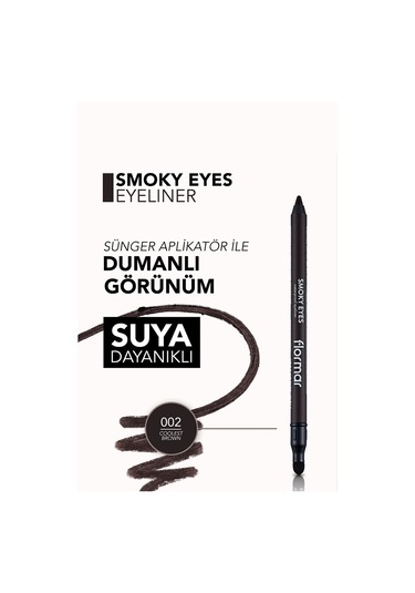 Flormar Smoky Eyes Gölgelendirme Başlıklı Kajal Göz Kalemi 002 Coolest Brown