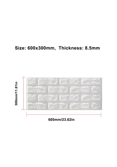 Ruicoo 3d Duvar Sticker Pe Köpük Gümüş Gri 60x30cm - Çocuk Odası/ Salon İçin Çarpma Engeli, Su Geçirmez, Kendinden Yapışkan, Doğal Ve Uygun Çok Renkli