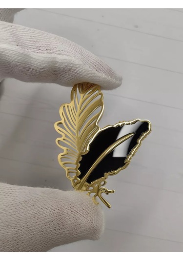 Re Chic Sh Broş "şairin Tüyü" 228788289 Altın Rengi