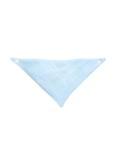 Bebek Ağız Bezi Salya Önlüğü Fular Çok Amaç 2'li M-byz Beyaz - Mavi