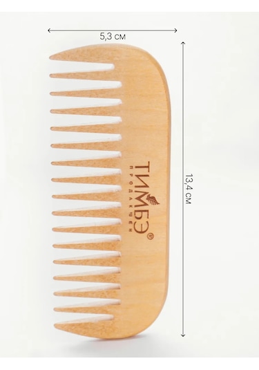 Timbe Prodaksen Ahşap Saç Tarağı 378458284