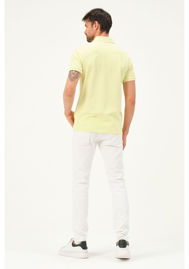 Classıc Pamuk Regular Comfort Erkek Polo Yaka Tişört Sarı