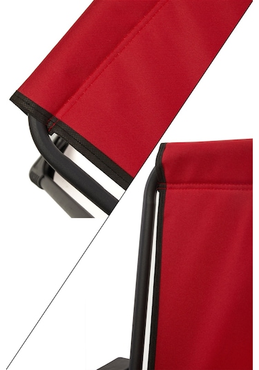 Natura 4 Adet Kamp Sandalyesi Oval Bardaklık Kırmızı + MDF Masa Kırmızı