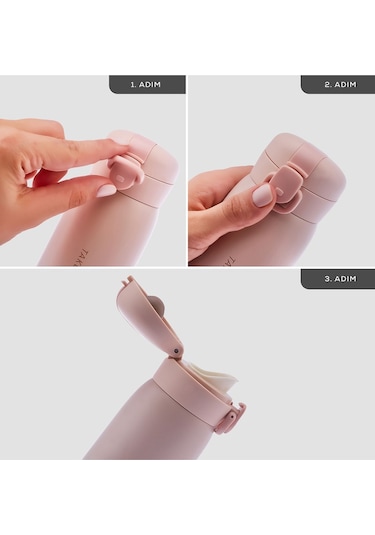 Karaca Skyfall Çelik Sızdırmaz Termos Pembe 500 ml