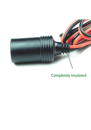 Araç Akü Terminali Klipsli Çakmak Güç Soketi Kablo Boyu 30cm