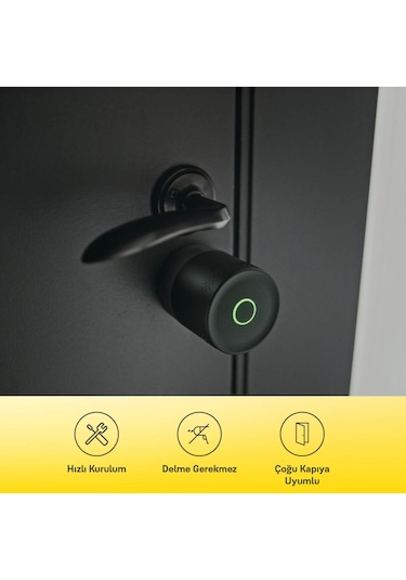 Yale Linus L2 Lite Akıllı Kilit Seti Barel Ve Wi-fi Köprüsü Siyah