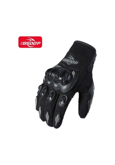 Trendooze Tam Parmak Motosiklet Motosiklet Erkek Eldiveni Pz Model 3